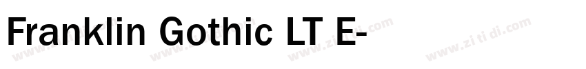 Franklin Gothic LT E字体转换